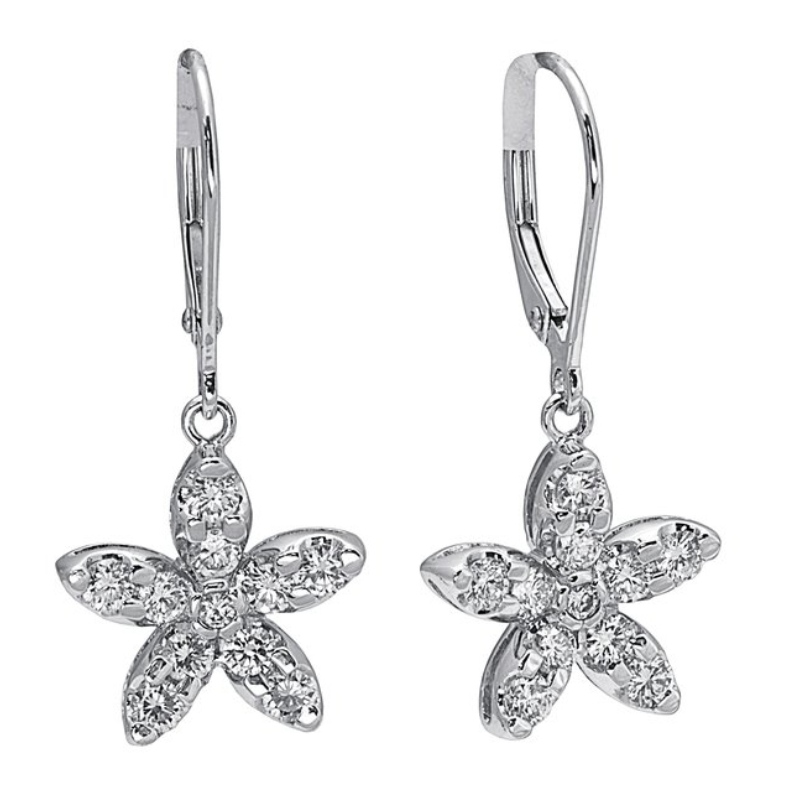 Chica de plata de ley 925 con hermosos colgantes de flores, un trabajo encantador y eterno para el uso diario de las niñas y los amantes de las flores de la adolescencia.