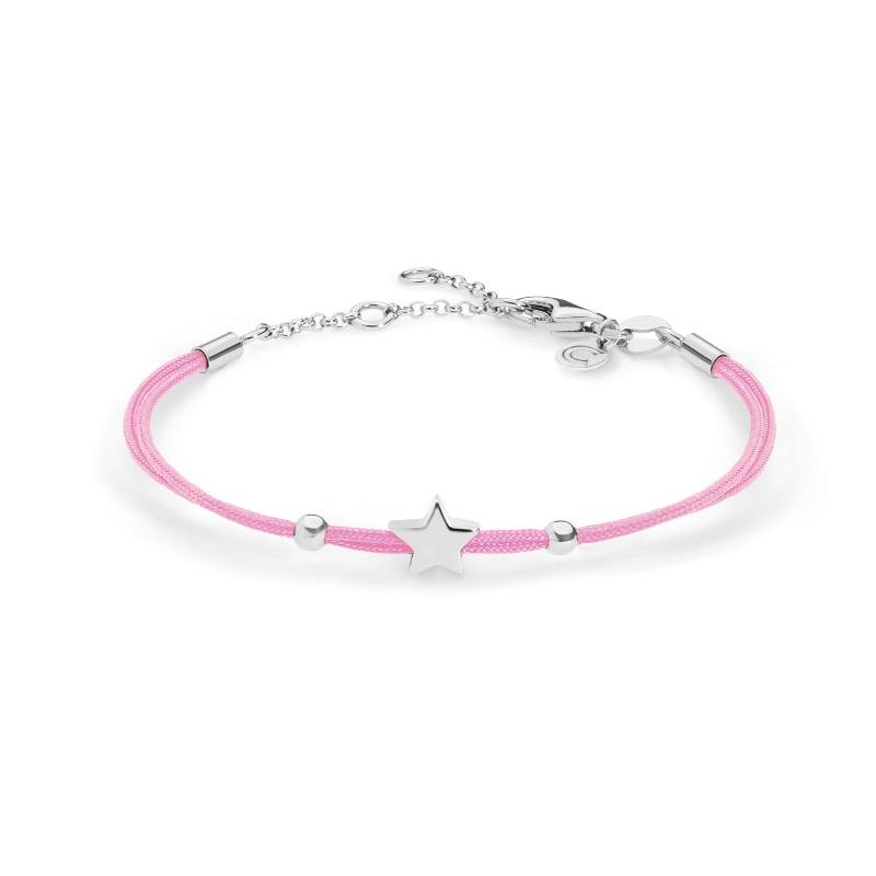 Señoras estilo simple estrella linda cuerda de nylon acero inoxidable broche de langosta pulsera China Ruifanbao fábrica de procesamiento de joyas