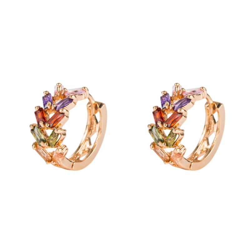 EUROPEO Y AMERICANO PERSONALIDAD DE LA MODA DE LA MODA DE LA MODA DE LA MODA ARPENDIENTES DE LOS PENDIENTES DE ZIRCON DE MICROUSO FEMENINO PENDIENTES DE TEMPORMENTO DE COREAN